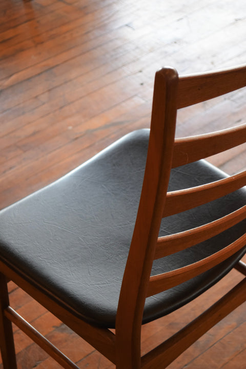 Set of 4 Danish Teak Ladderback Dining Chairs
