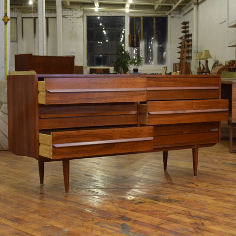 Restored Teak 6-Drawer Dresser