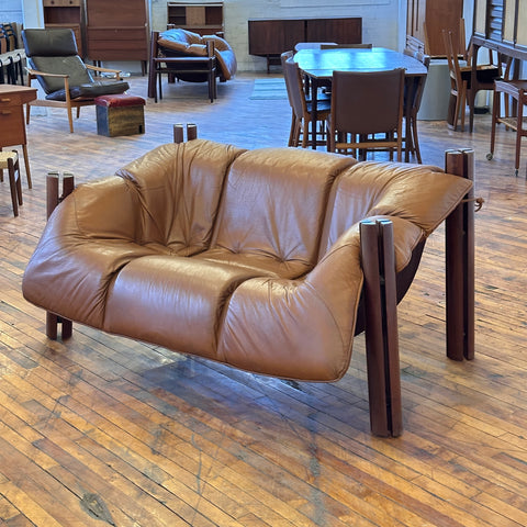 Percival Lafer MP-211 Leather Loveseat