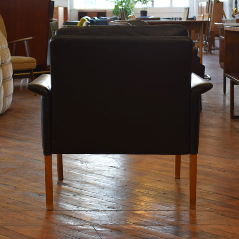 Leather Arm Chair w/ Down Fill by Hans Olsen
