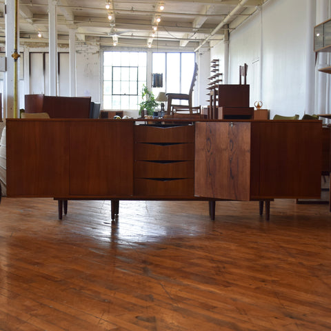 Oversized Minimalist Walnut Sideboard
