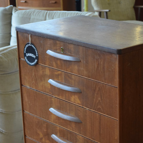 Teak Tallboy Dresser