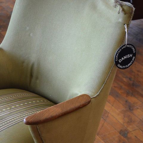 Teak & Upholstered Armchair