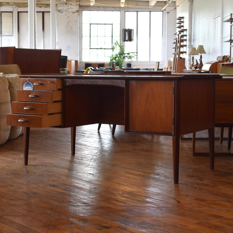 Vintage Teak Executive Desk