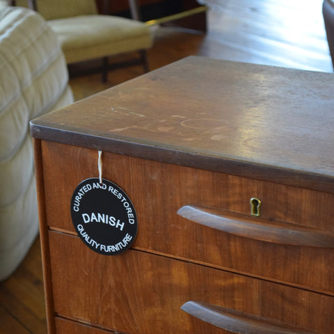 Teak Tallboy Dresser