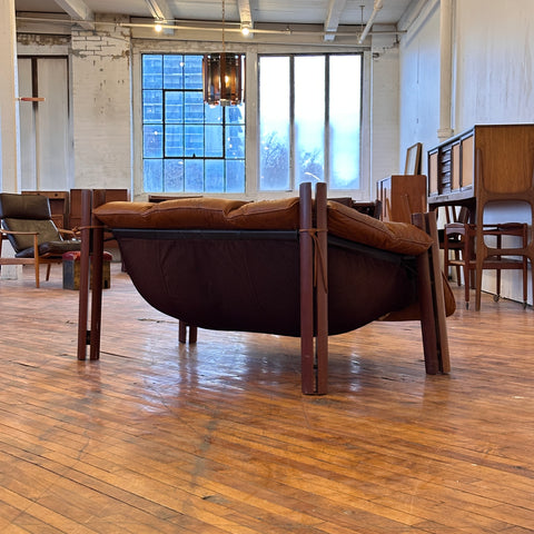 Percival Lafer MP-211 Leather Loveseat