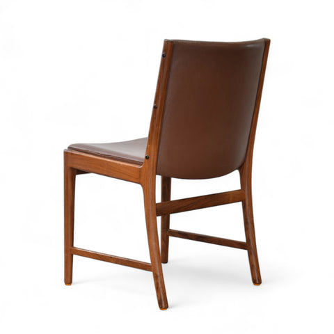 Vintage Rosewood & Leather Dining Chair Set