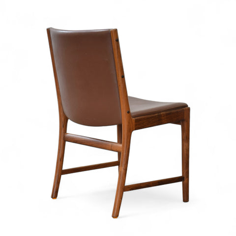 Vintage Rosewood & Leather Dining Chair Set