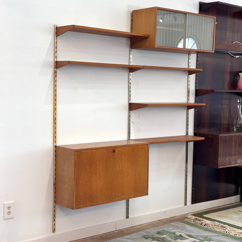 Oak 2-Bay Wall Unit by Kai Kristiansen For FM Møbler