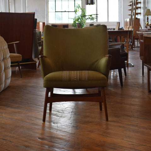 Teak & Upholstered Armchair