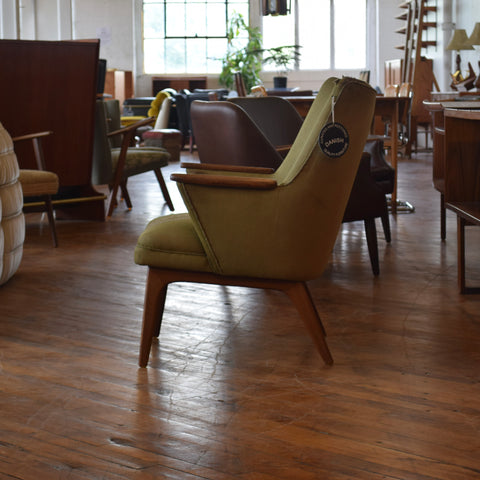 Teak & Upholstered Armchair