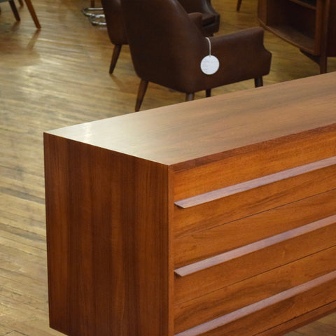 Restored Teak 6-Drawer Dresser