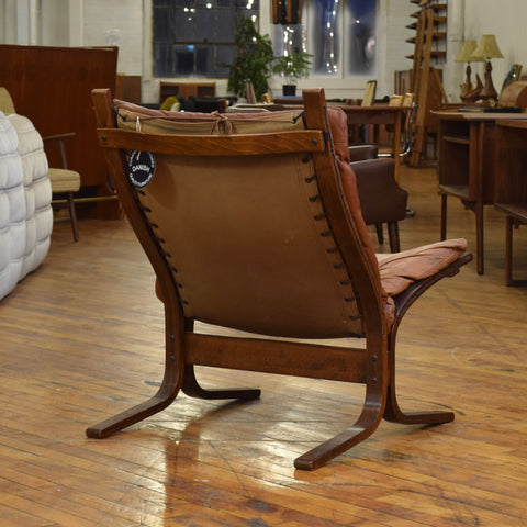 Leather Low Back Siesta Chair by Ingmar Relling for Westnofa