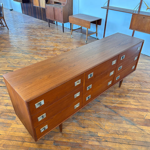 Teak 9-Drawer Dresser