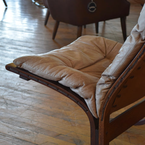 Leather Siesta Chair by Ingmar Relling