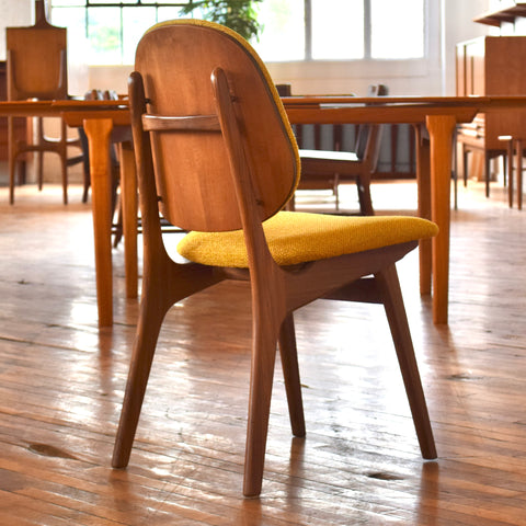 Set of 6 Teak Shield-Back Dining Chairs by Arne Hovmand Olsen