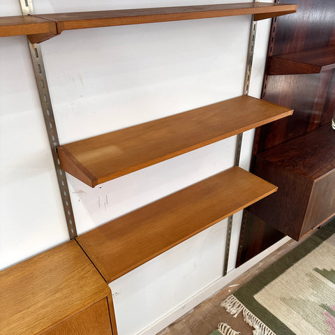 Oak 2-Bay Wall Unit by Kai Kristiansen For FM Møbler