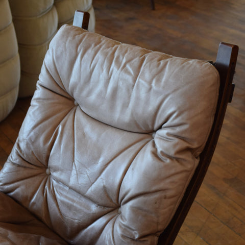 Leather Siesta Chair by Ingmar Relling