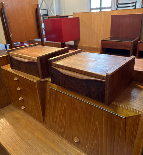 (Pre-Refinished) Small Floating Rosewood Side Table Set