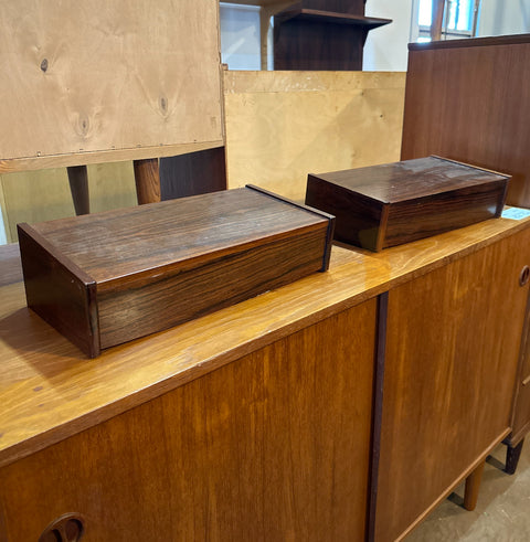 (Pre-Refinished) Floating Rosewood Side Table Set