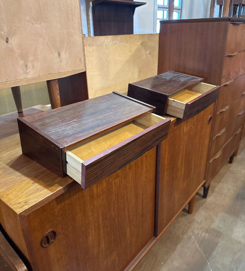 (Pre-Refinished) Floating Rosewood Side Table Set