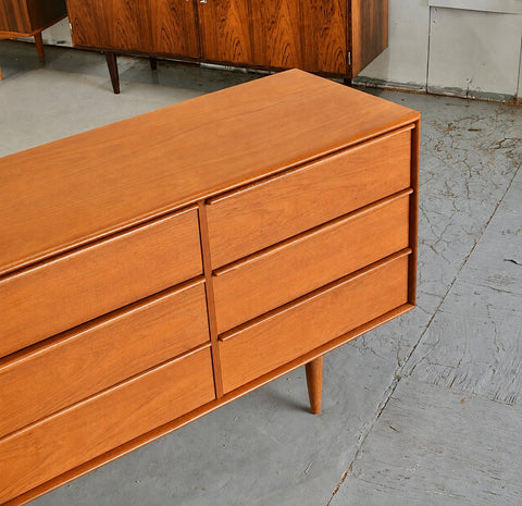Teak 9-Drawer Dresser
