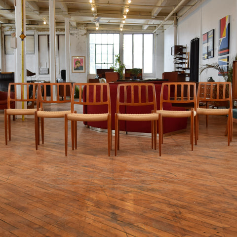 Set of 6 Møller Model 83 Dining Chairs
