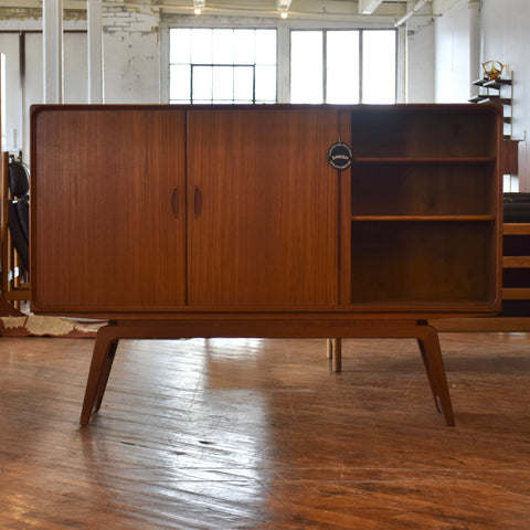 Rare Teak Highboard by Clausen & Son