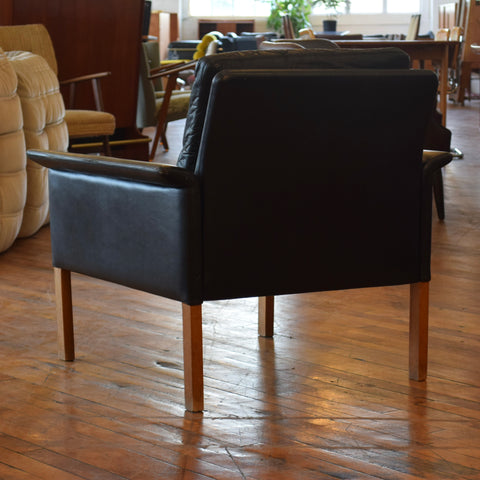 Leather Arm Chair w/ Down Fill by Hans Olsen