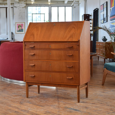 Teak Drop Front Bureau