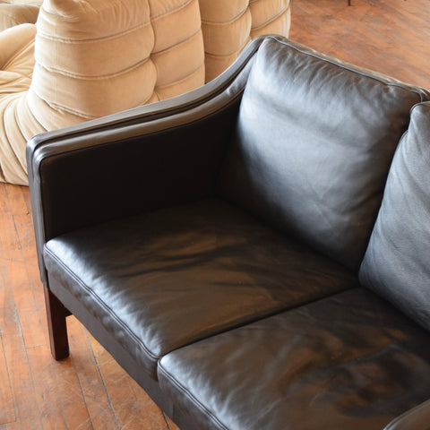 Leather Loveseat by George Thams