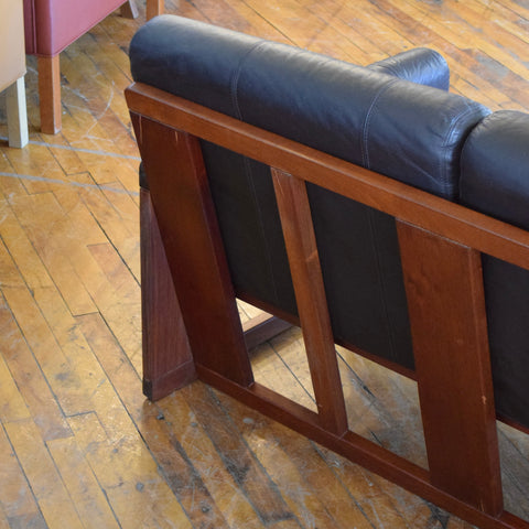 Leather 3-Seater Sofa by Moveis Corazza