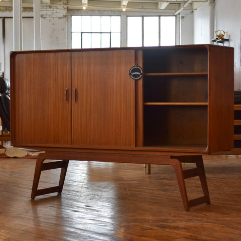 Rare Teak Highboard by Clausen & Son