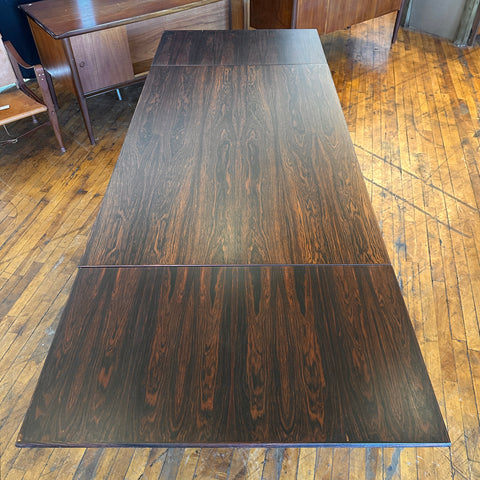 Restored Rosewood Draw Leaf Dining Table