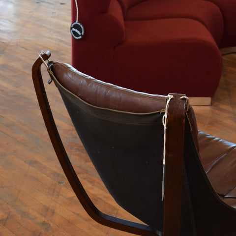 Vintage Leather Falcon Chair