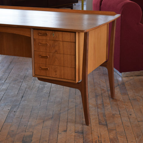 Vintage Teak Desk by Svend Åge Madsen for HP Hansen