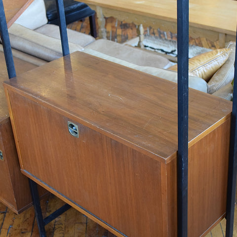 Walnut Freestanding Wall Unit by Maurer Furniture