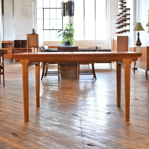 Johannes Andersen Teak Draw-Leaf Dining Table