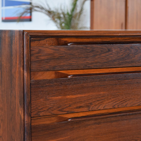 Ib Kofod Larsen Rosewood 8-Drawer Dresser