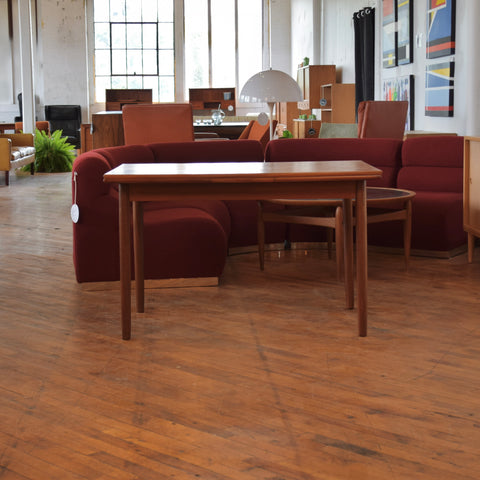 Danish Teak Draw Leaf Dining Table