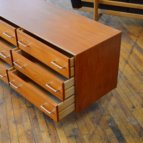Teak 9-Drawer Dresser