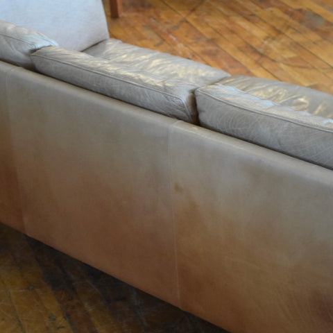 Patina’d Leather 3-Seater Sofa by Stouby