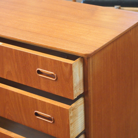 Teak Tallboy Dresser
