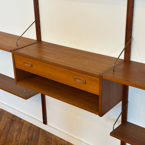 3-Bay Teak Cado Wall Unit