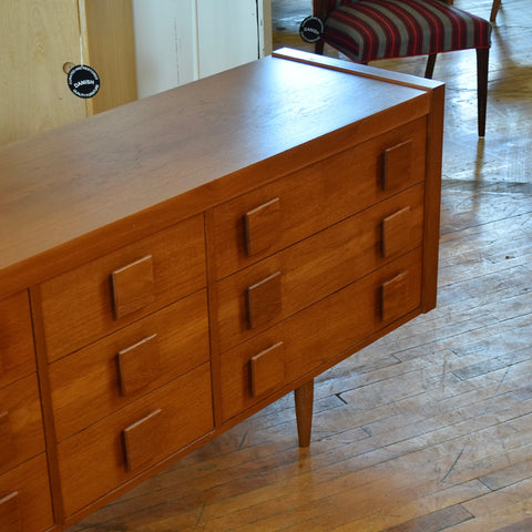 Teak 9-Drawer Dresser