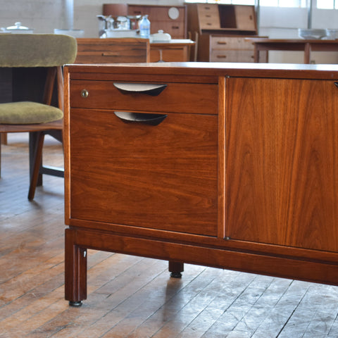 Jens Risom Walnut Executive Credenza