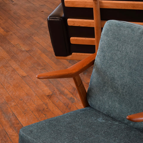 H. Brockmann Petersen Danish Teak & Oak Lounge Chair