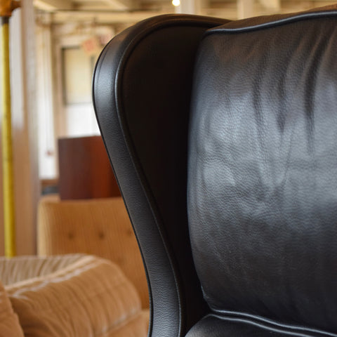 Leather High Back Arm Chair