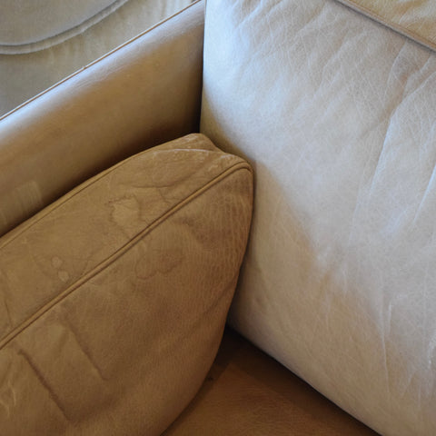 Patina’d Leather 3-Seater Sofa
