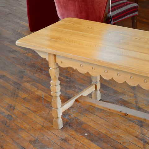Solid Oak Coffee Table in the Style of Henning Kjaernulf